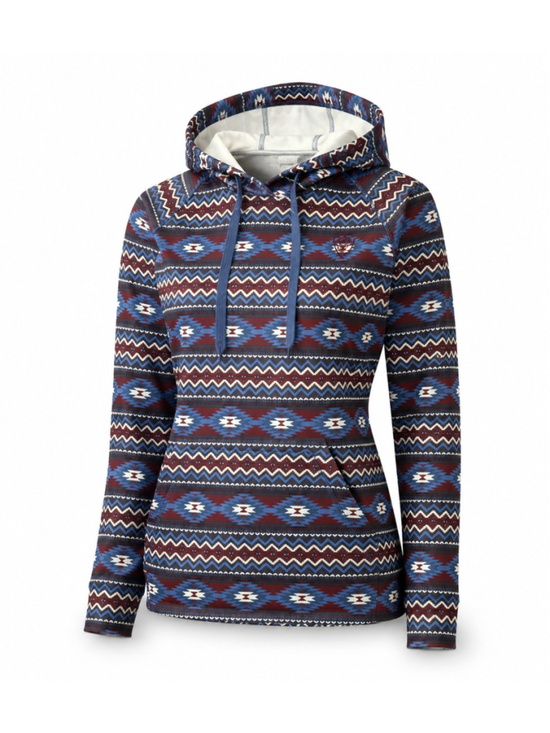 Ariat Tops - Ariat Women's Cold Series Aztec Southwestern Pullover Hoodie Fleece Lined Size M